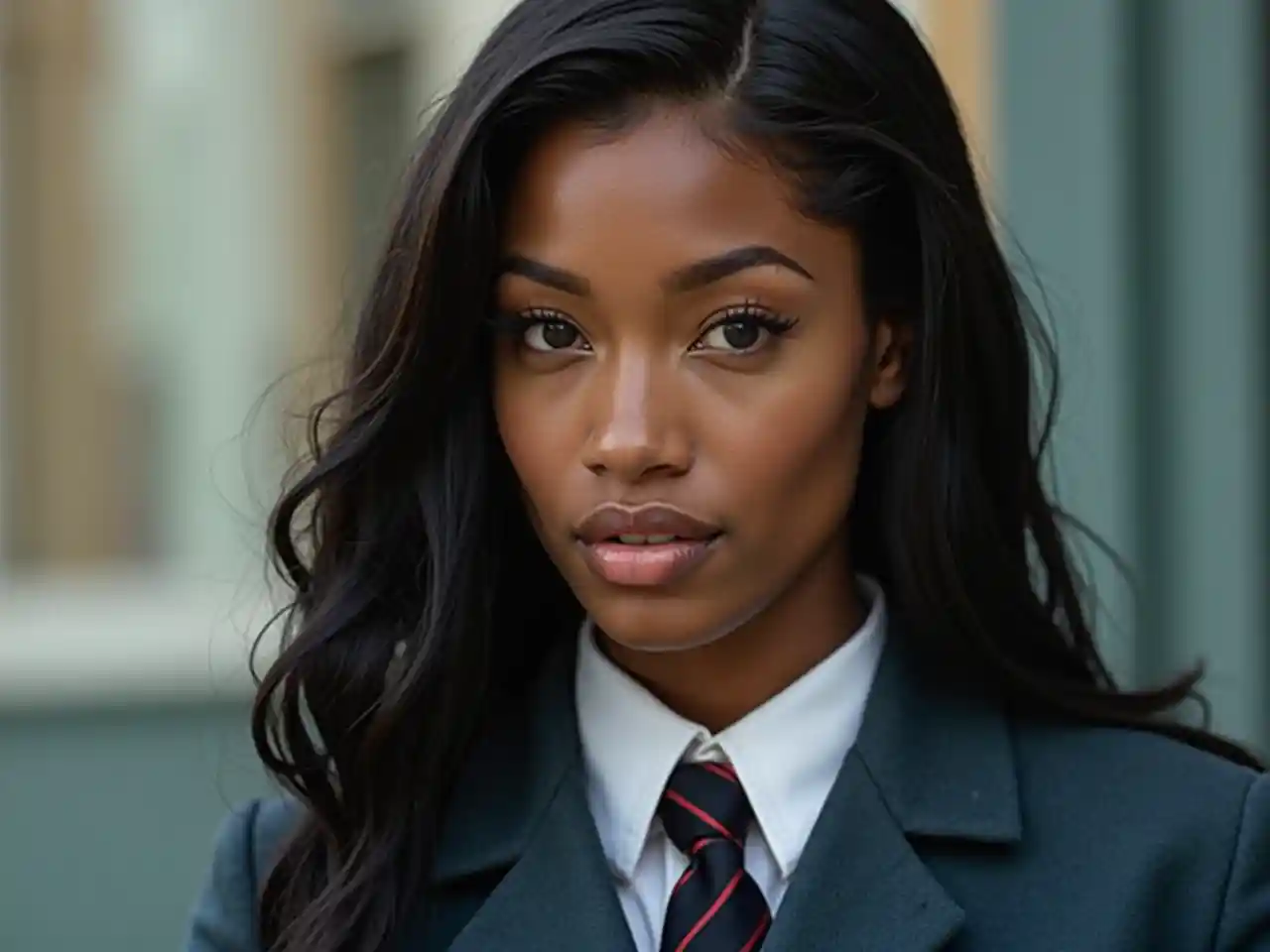 Megh stallone dai capelli scuri