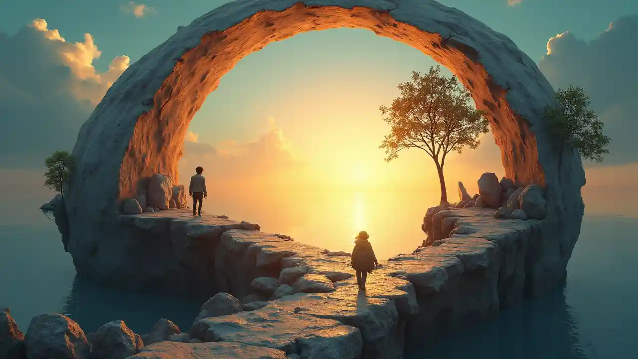 Surreal Cracked Mzunguko World Sanaa