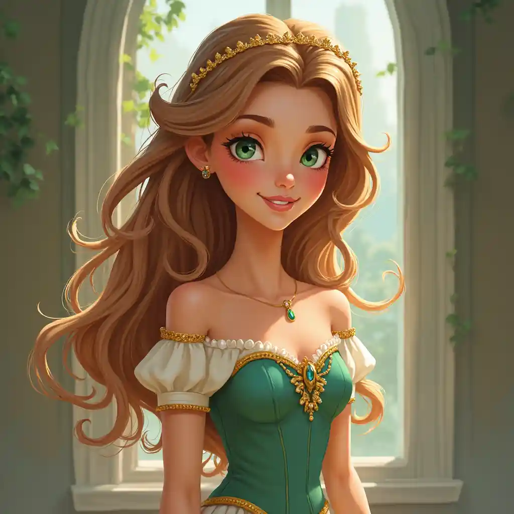 Light Haired Green Eyed Princess