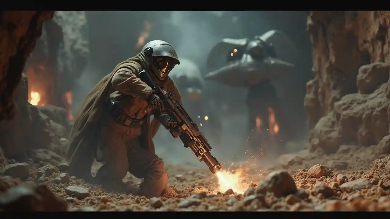 70s Sci-Fi Cinema Still