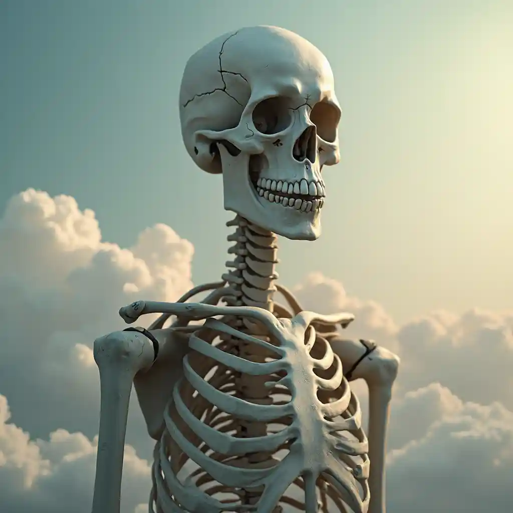 Skeleton Suit Gradient Portrait