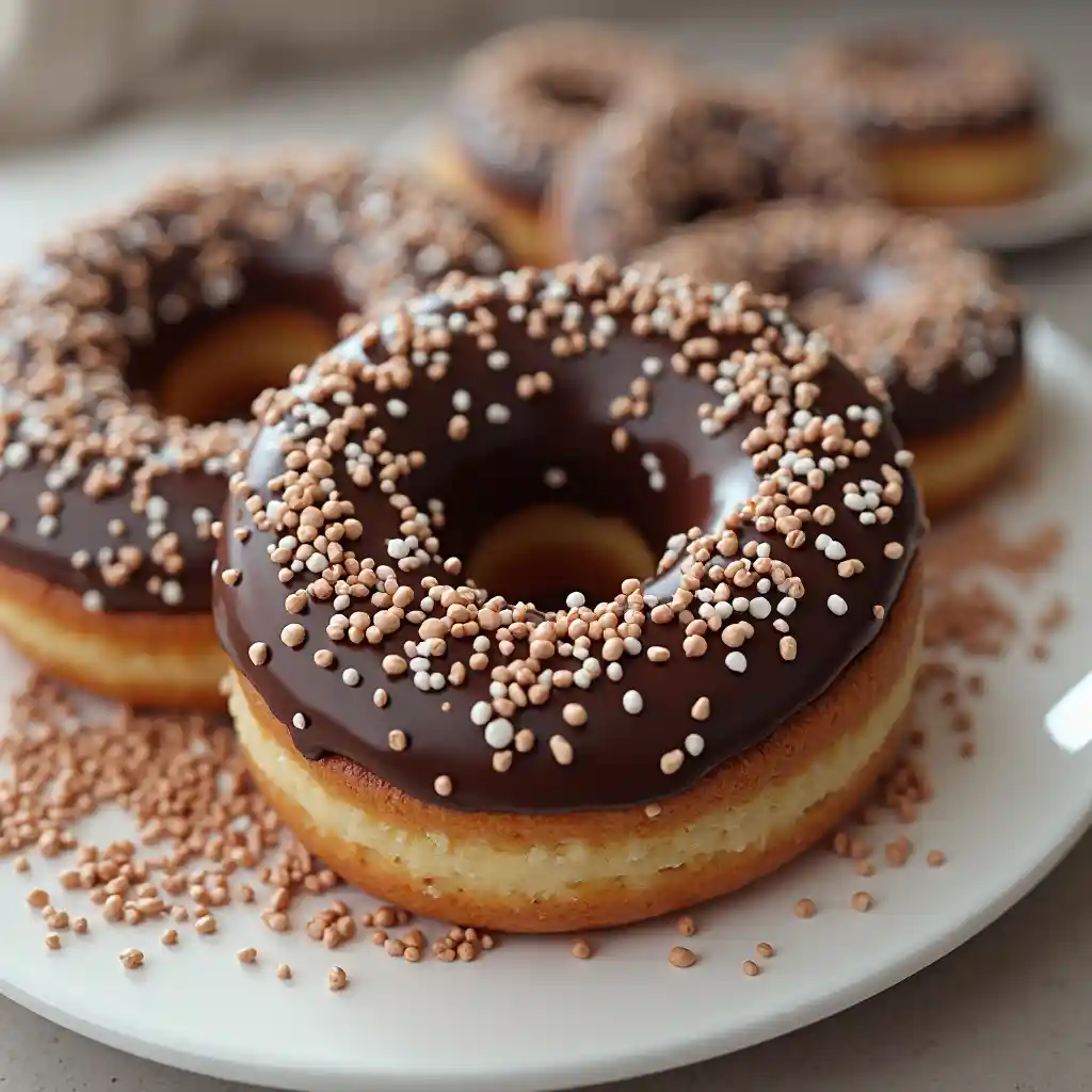 Picha za Kweli za Donuts za Chokoleti