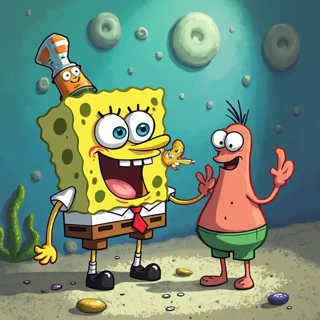 Krabs SpongeBob Lean Kunywa