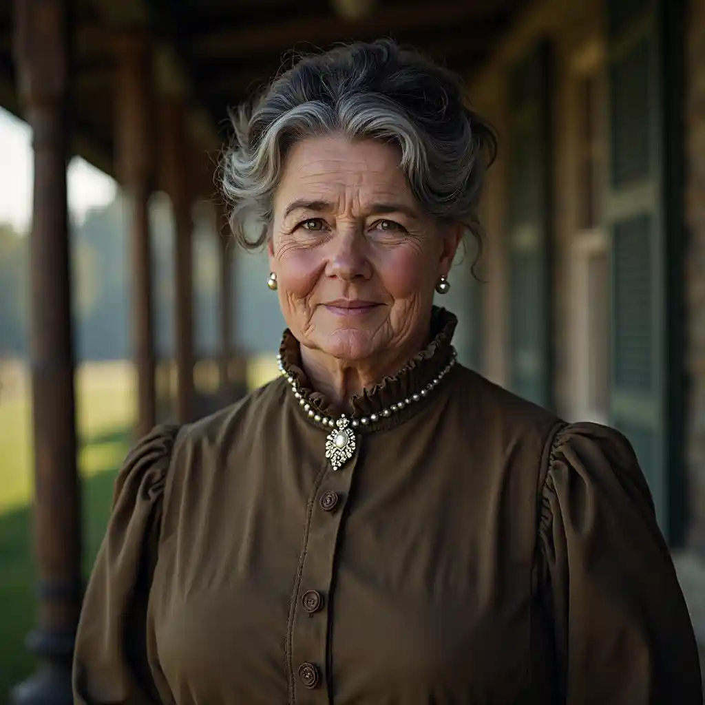 Victorian Lady Farm Porch