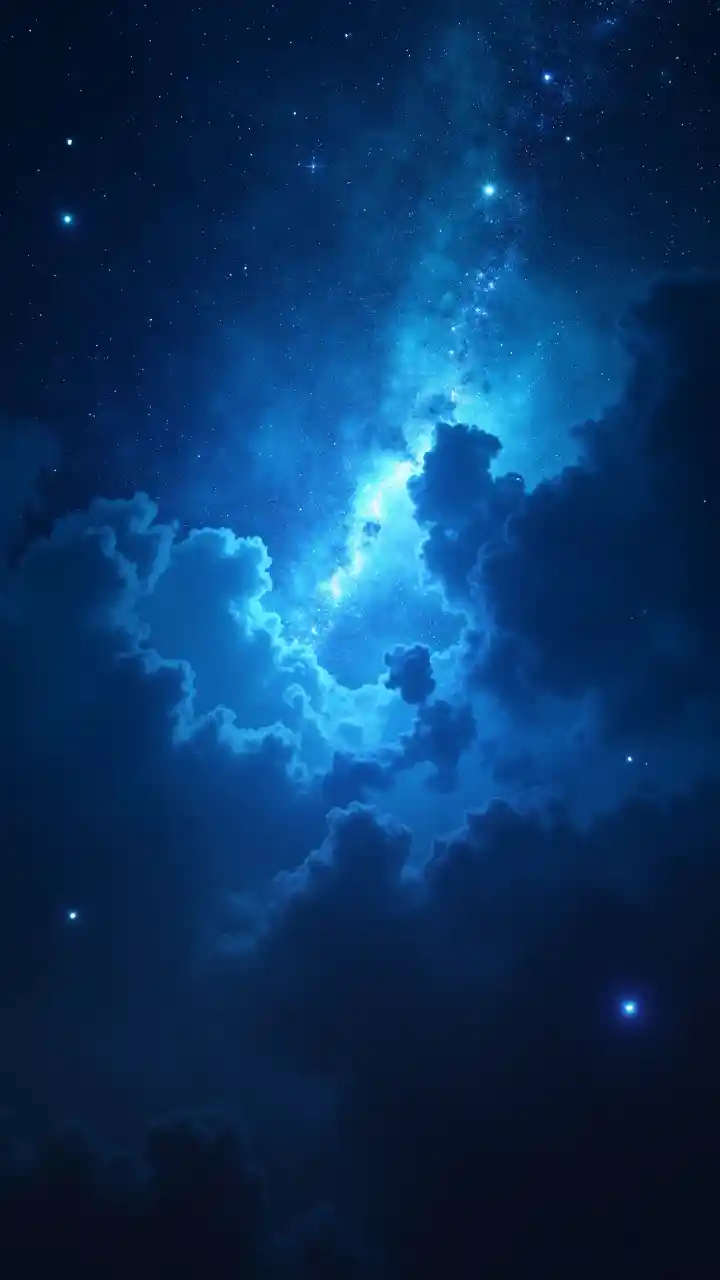 Blue Space Nebula