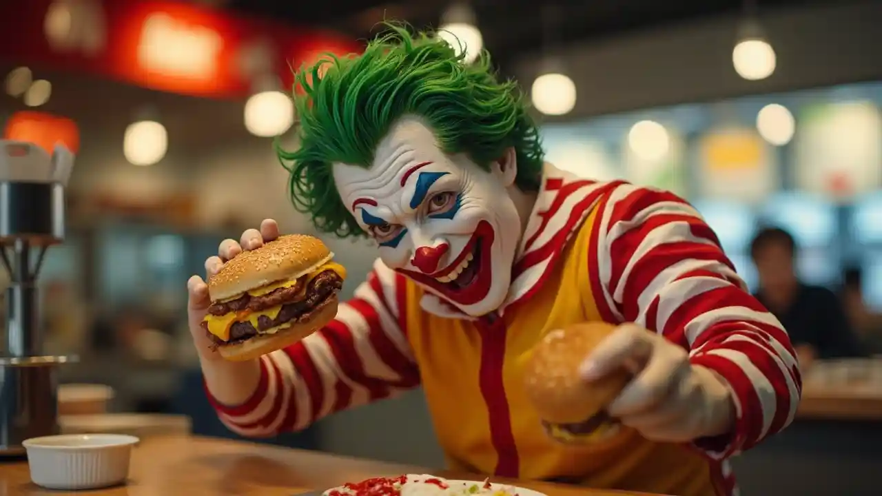 Joker Ronald McDonald Burgers