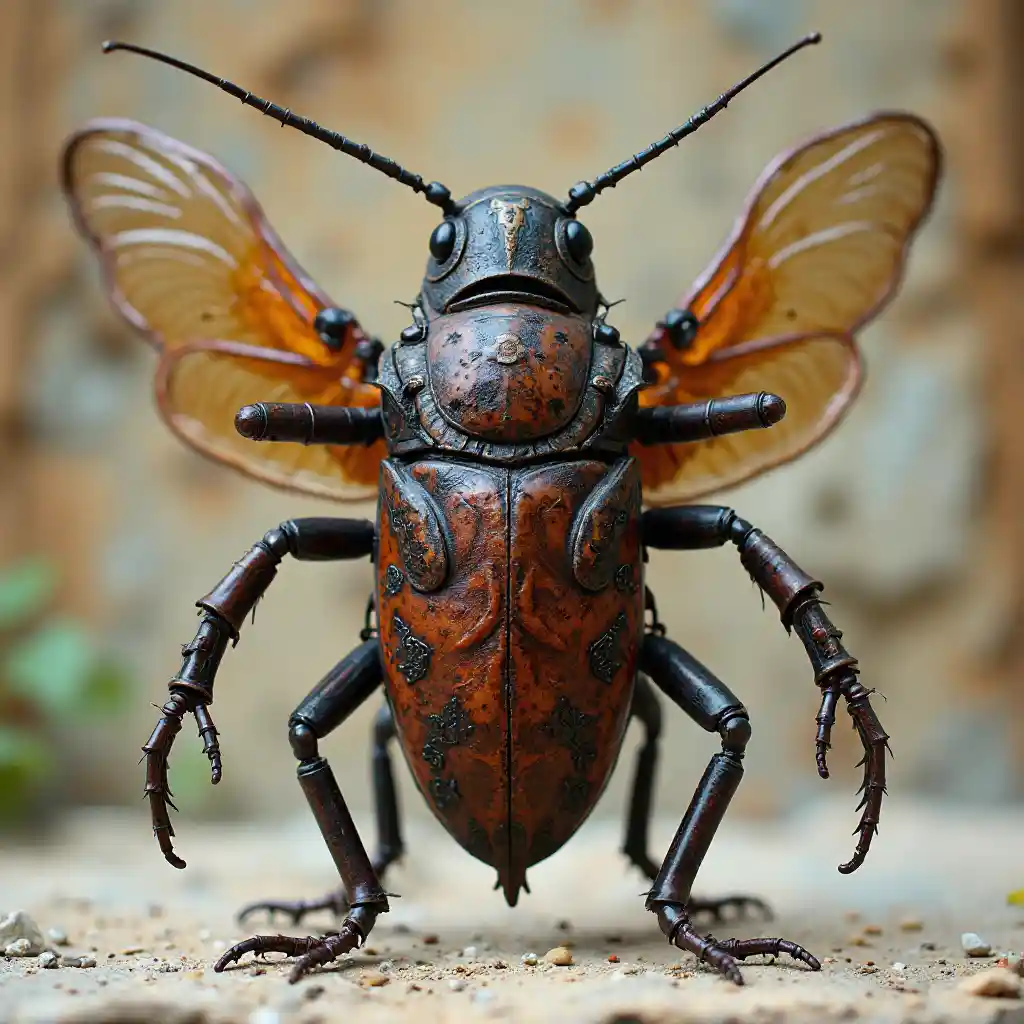 Steampunk Cockroach Warrior