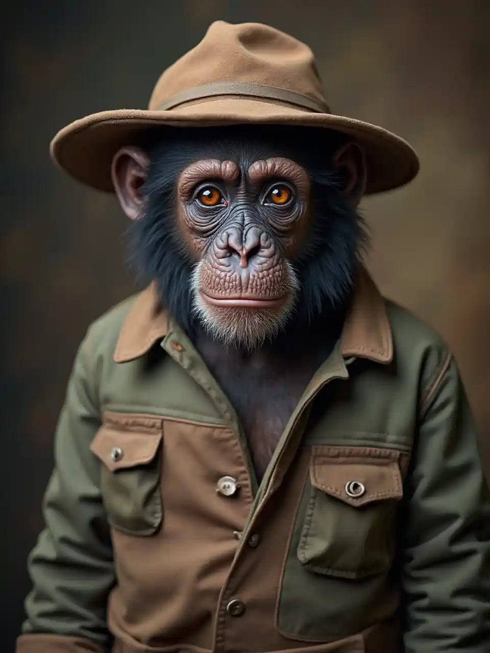 Potret pekerja simpanse Victoria