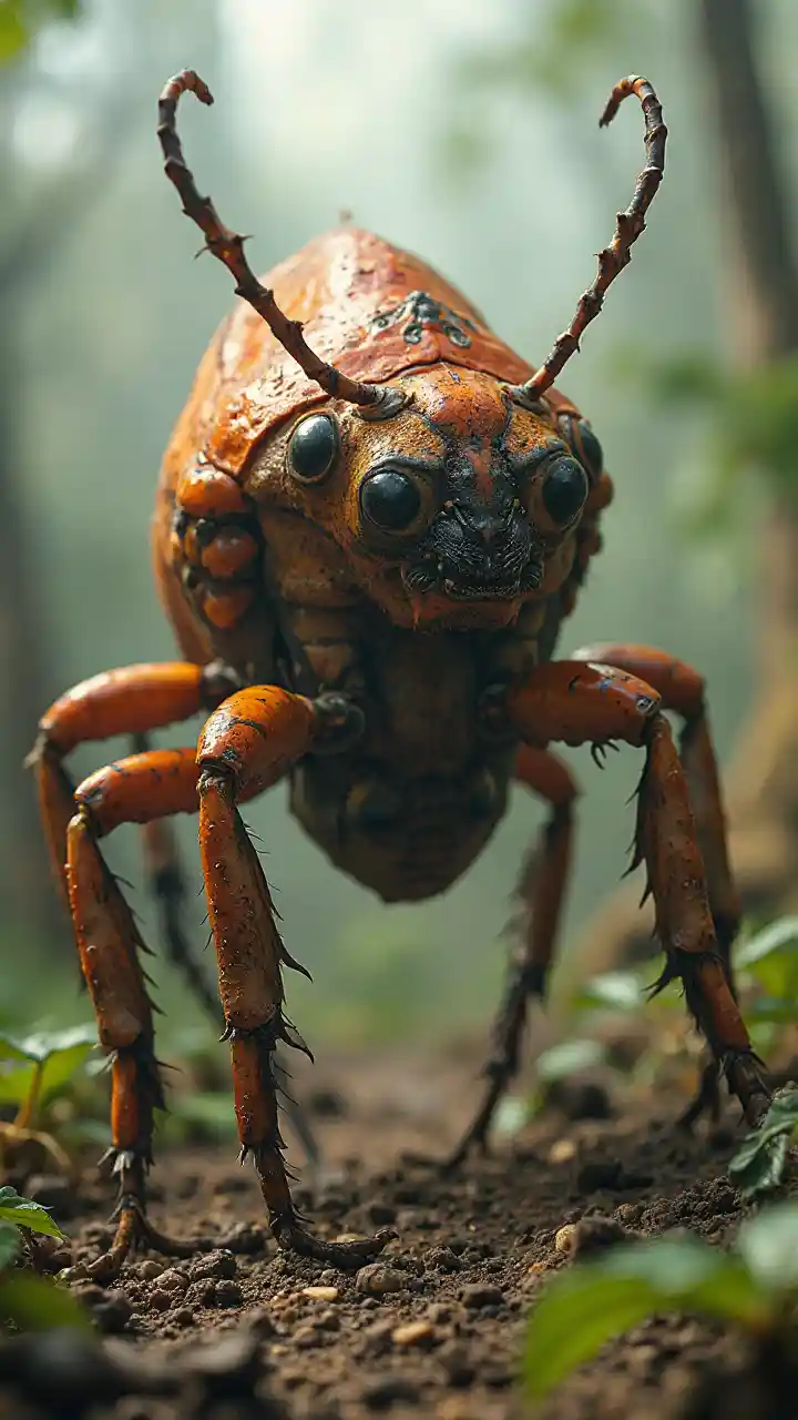 Ogląd gigantycznych owadów
