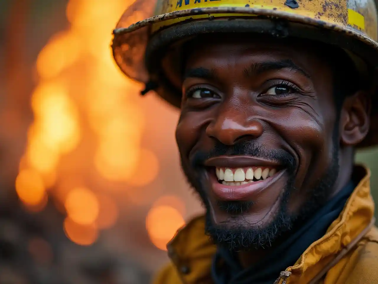 Firefighter Portrait British Columbia Wildfire