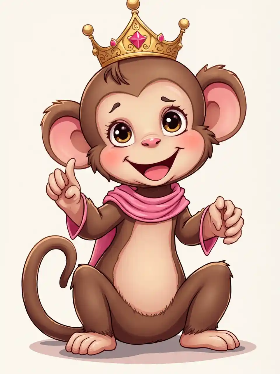 Pink Princess Monkey