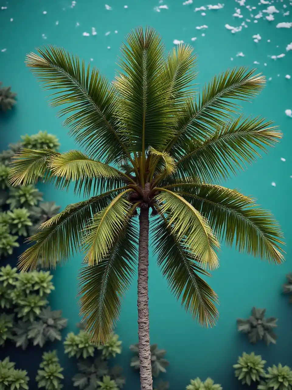 코코넛 트리 탑 뷰