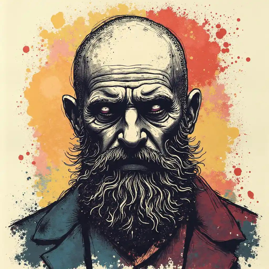 Ilustrasi Abstrak Hiperrealitas Neo-Ekspresionisme