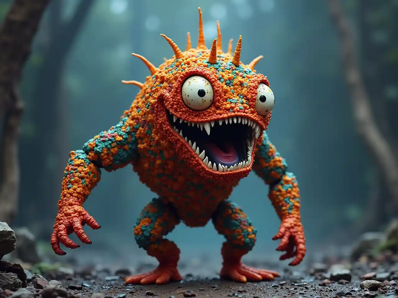 Psychedelic kutisha Brick Monster