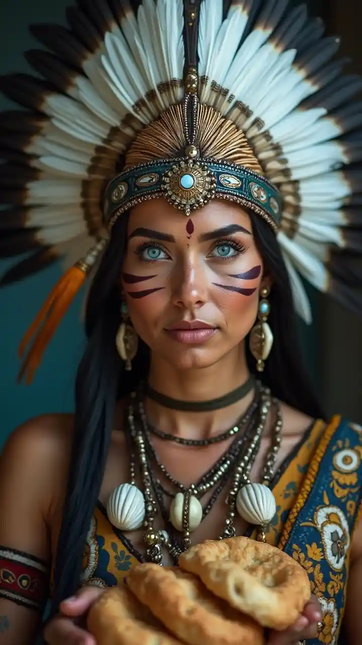 Porträt indischer Krieger Kunst