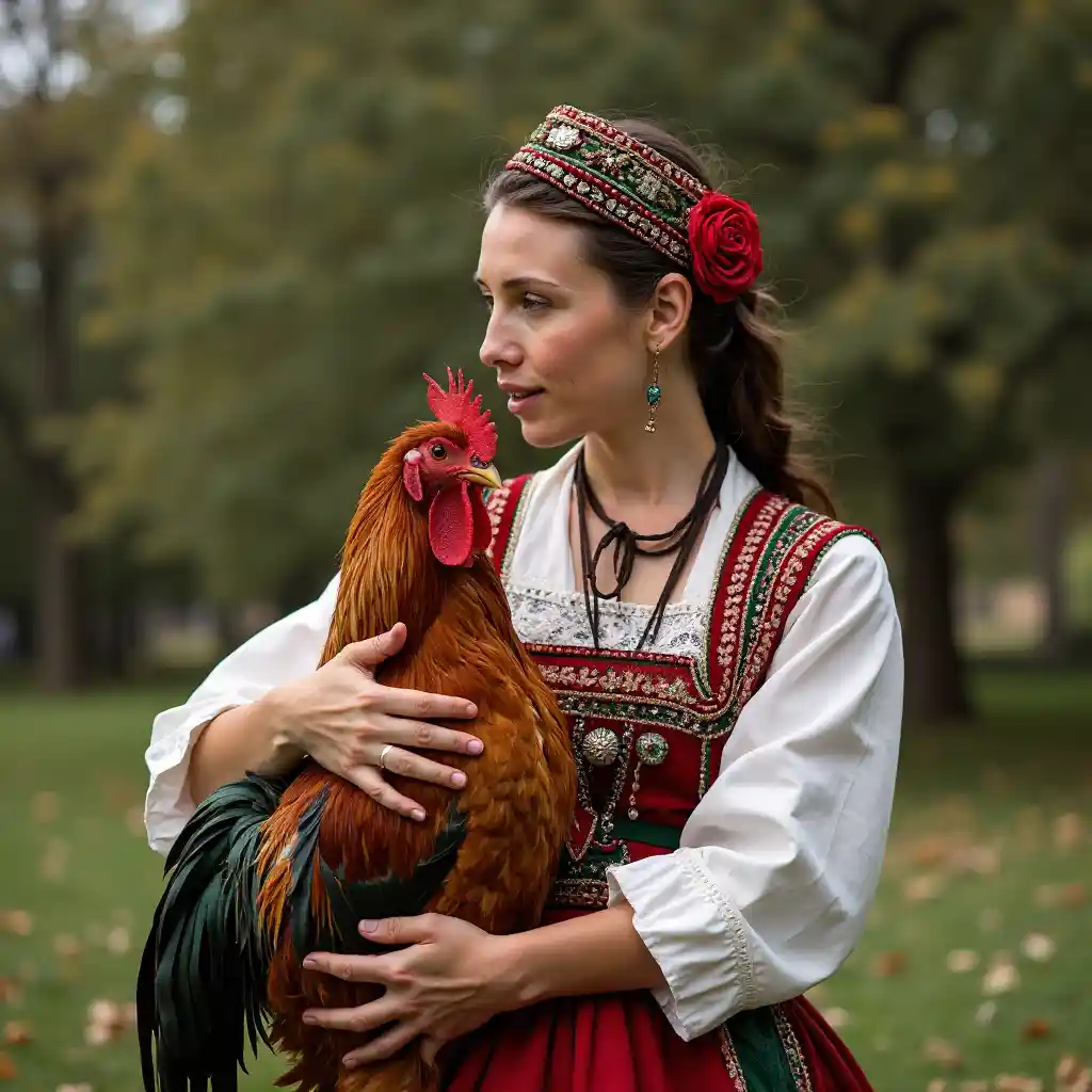 Retrato tradicional rumano