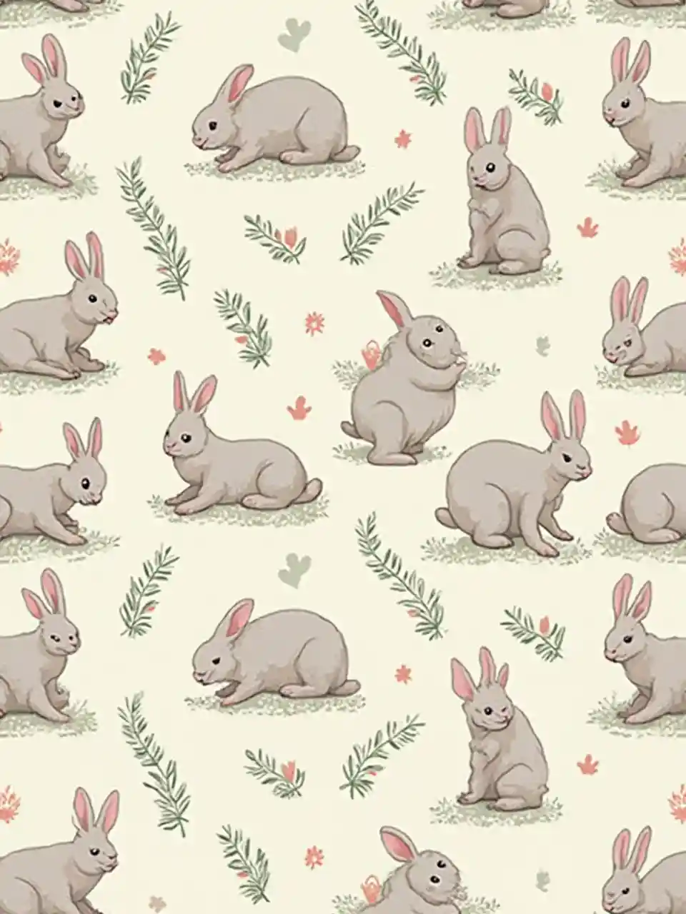 Tavşan Vektör Deseni