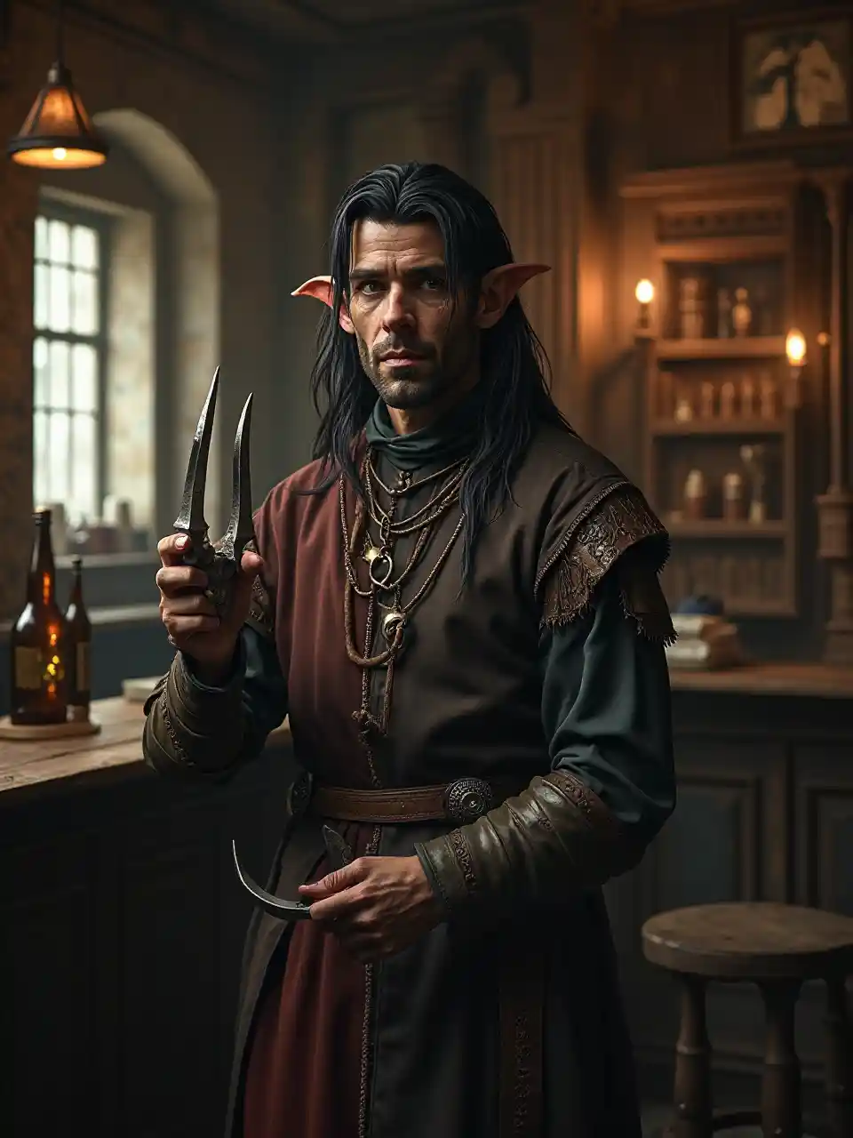 Dark Elf Bartender Claw Picha