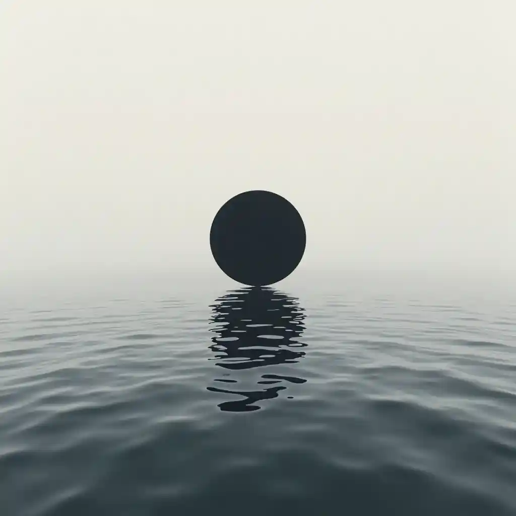 Mduara Mweusi Unaoruka Juu ya Upeo wa Jicho