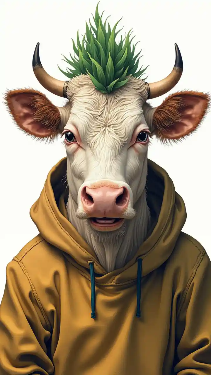 Picha ya Ng'ombe Anayecheka