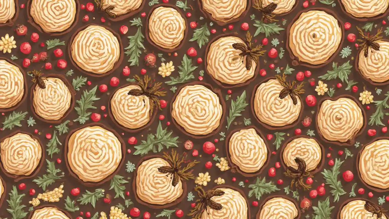 Modello di noccioline natalizie