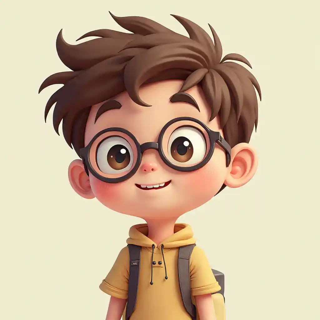 चश्मा पहने लड़का