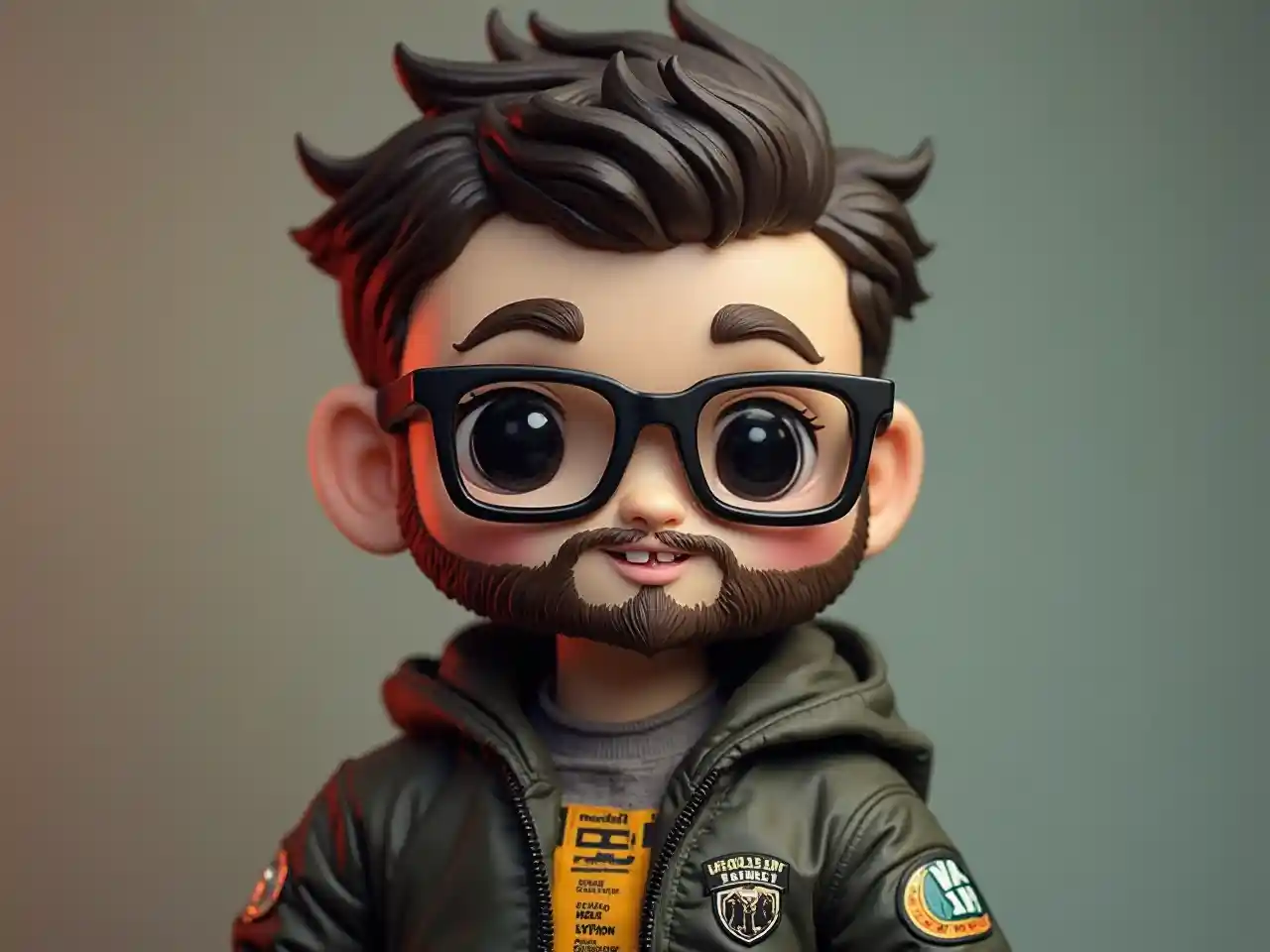 Anak laki-laki berjanggut pop