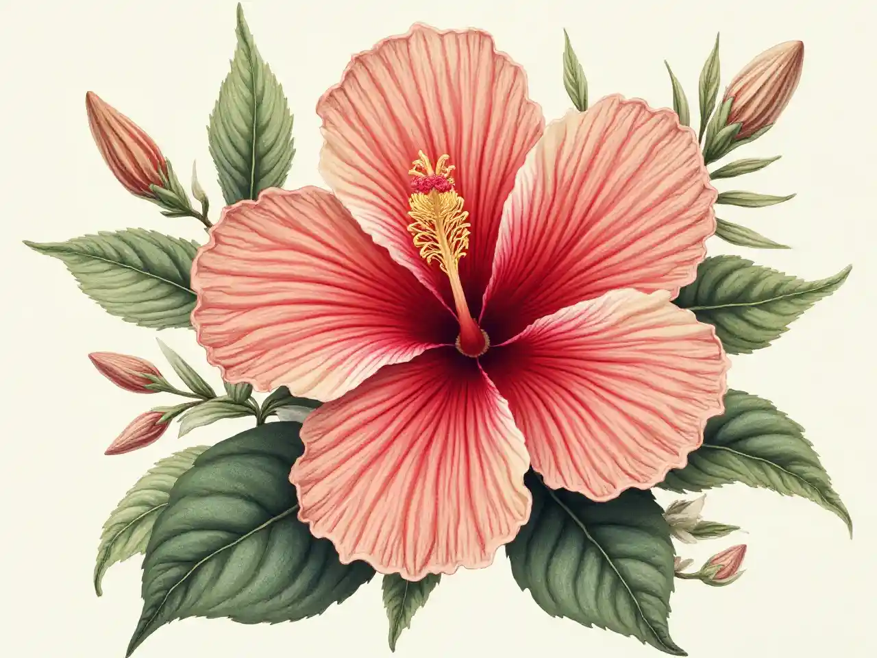 Hibiscus Sanaa ya Mimea