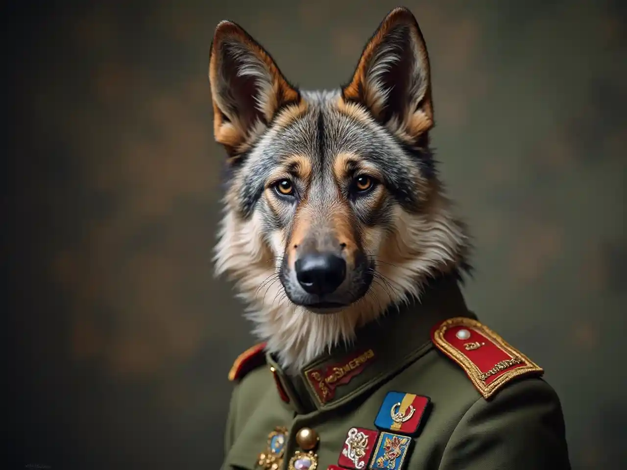 Picha ya Jeshi la Mbwa-Mbwa