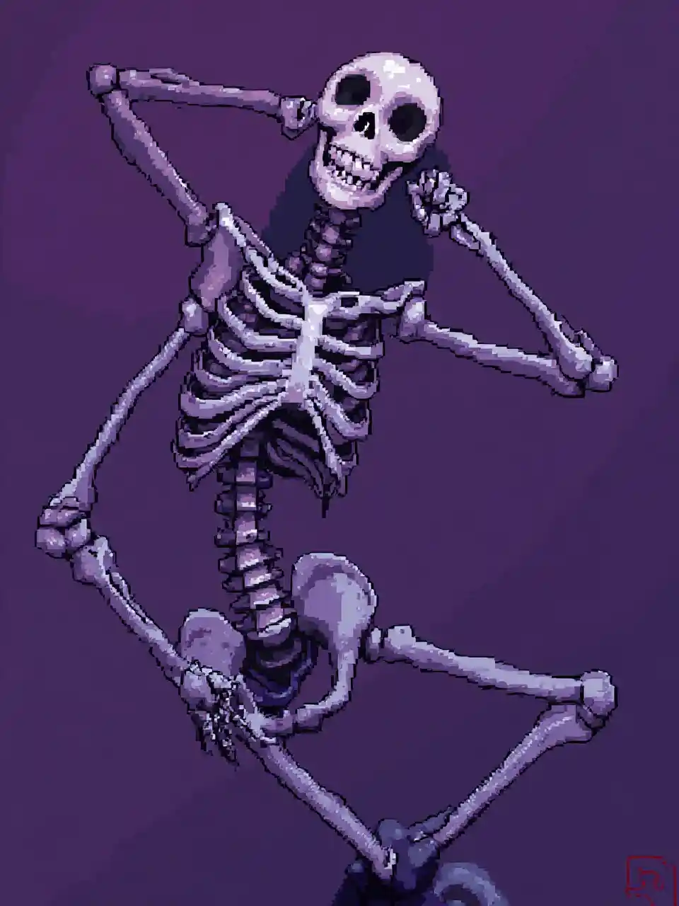 Mchoro wa Mfupa wa Zambarau