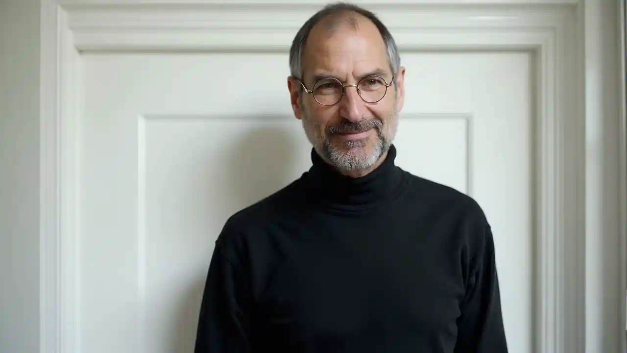 Steve Jobs Portrait Looking