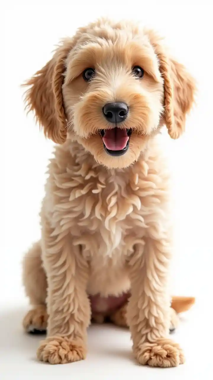 Labradoodle wa Australia Mwenye Tabasamu