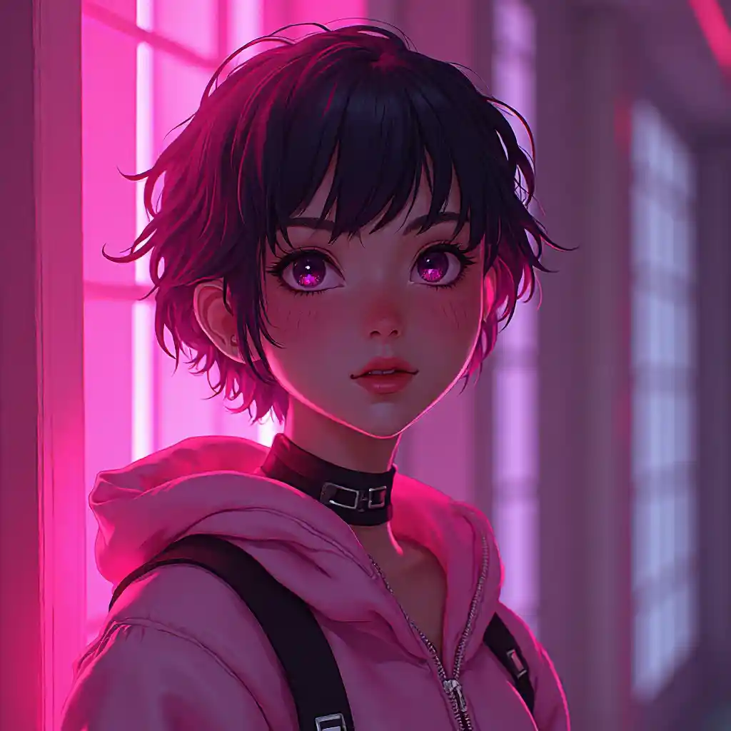 Cyber Pink Girl