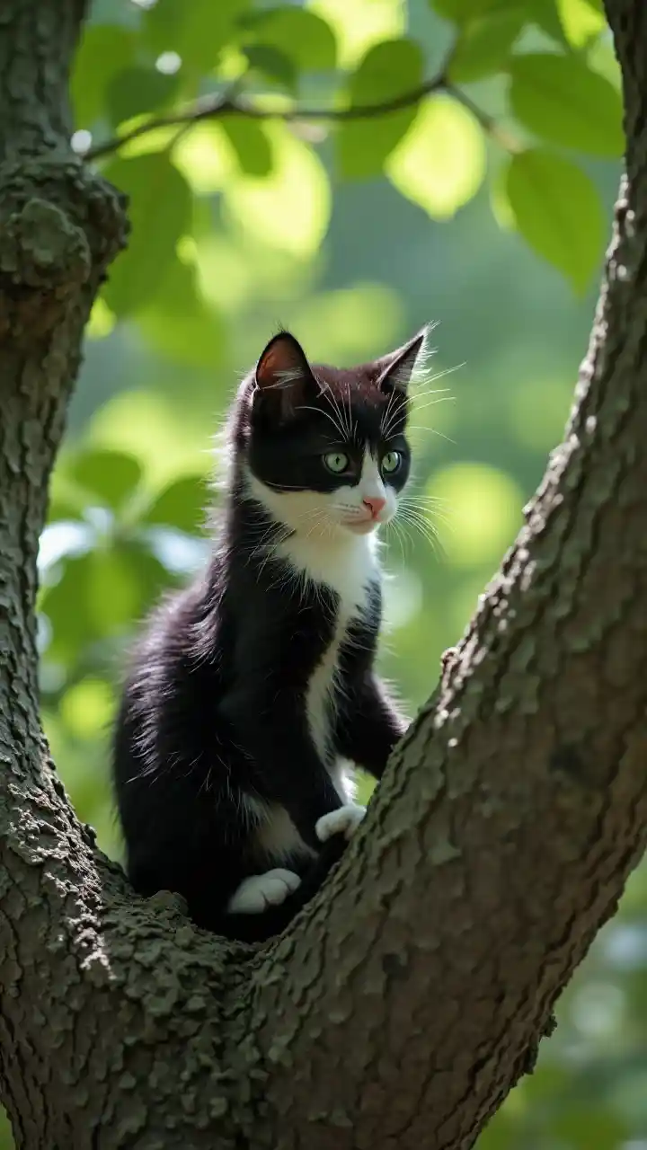 Kitten in Tree