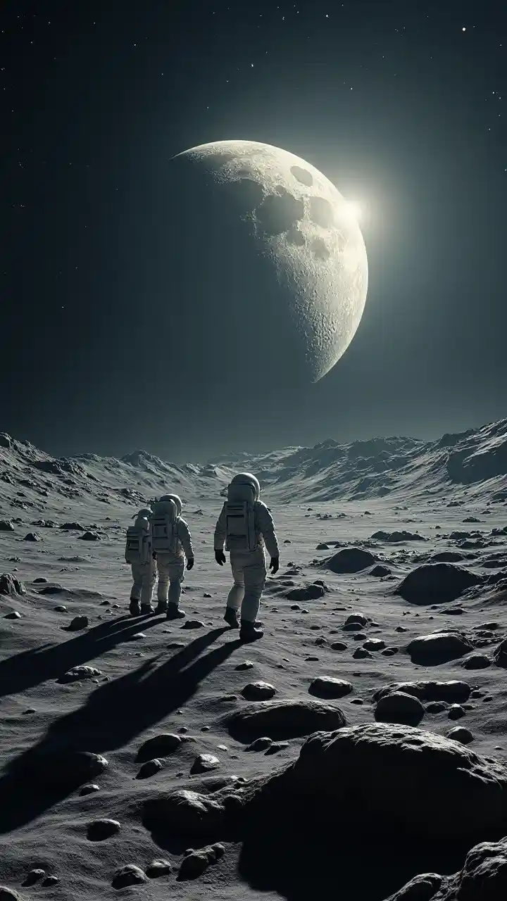 Mwezi Plain Astronauts Monolith