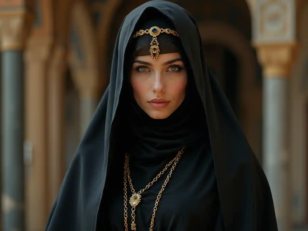 写实的尼卡布肖像