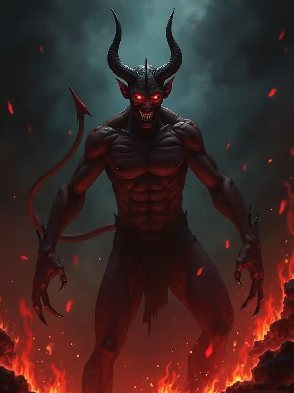 Sosok Iblis yang mengintimidasi