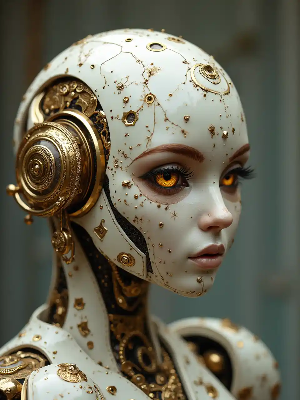 Steampunk Android Maelezo Ornate