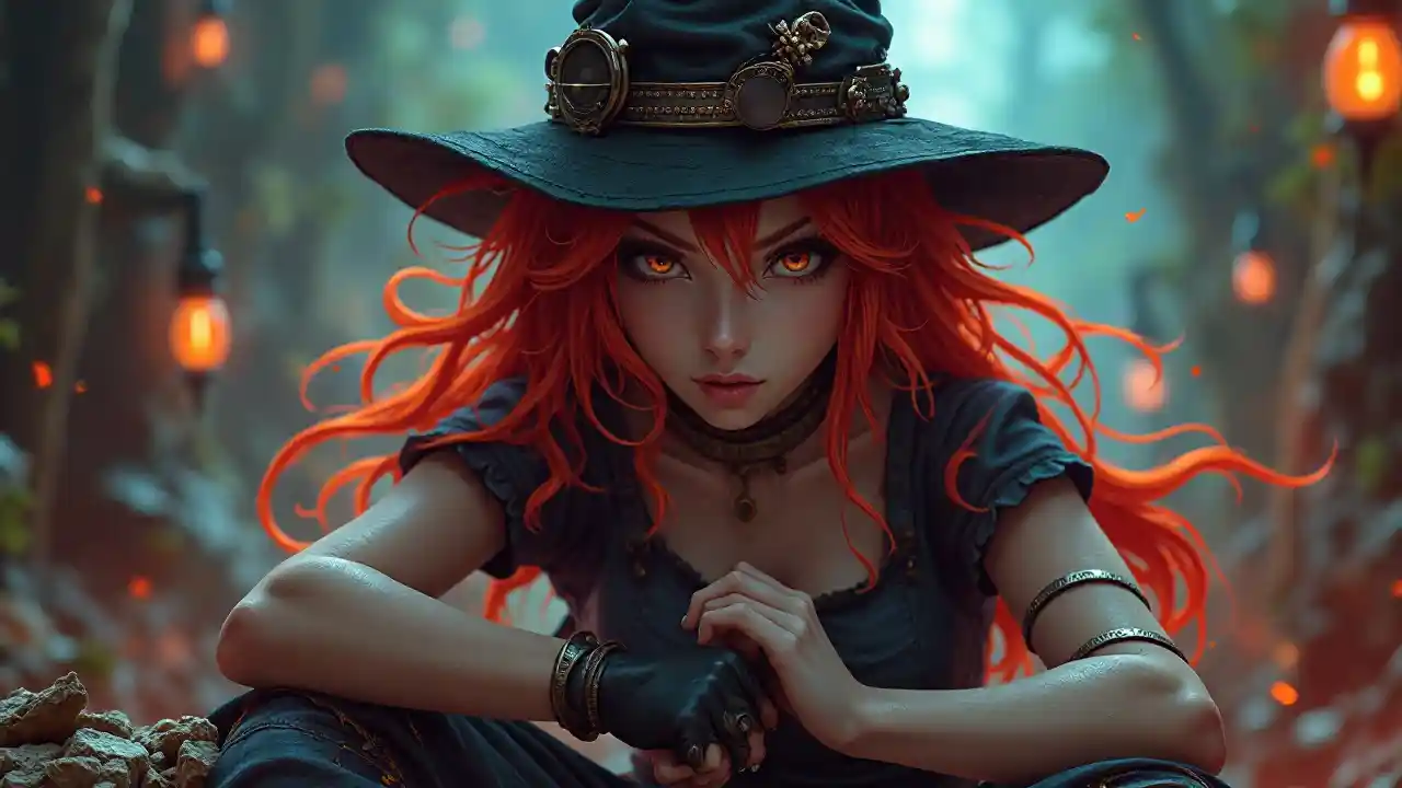 Steampunk Neon Mchawi