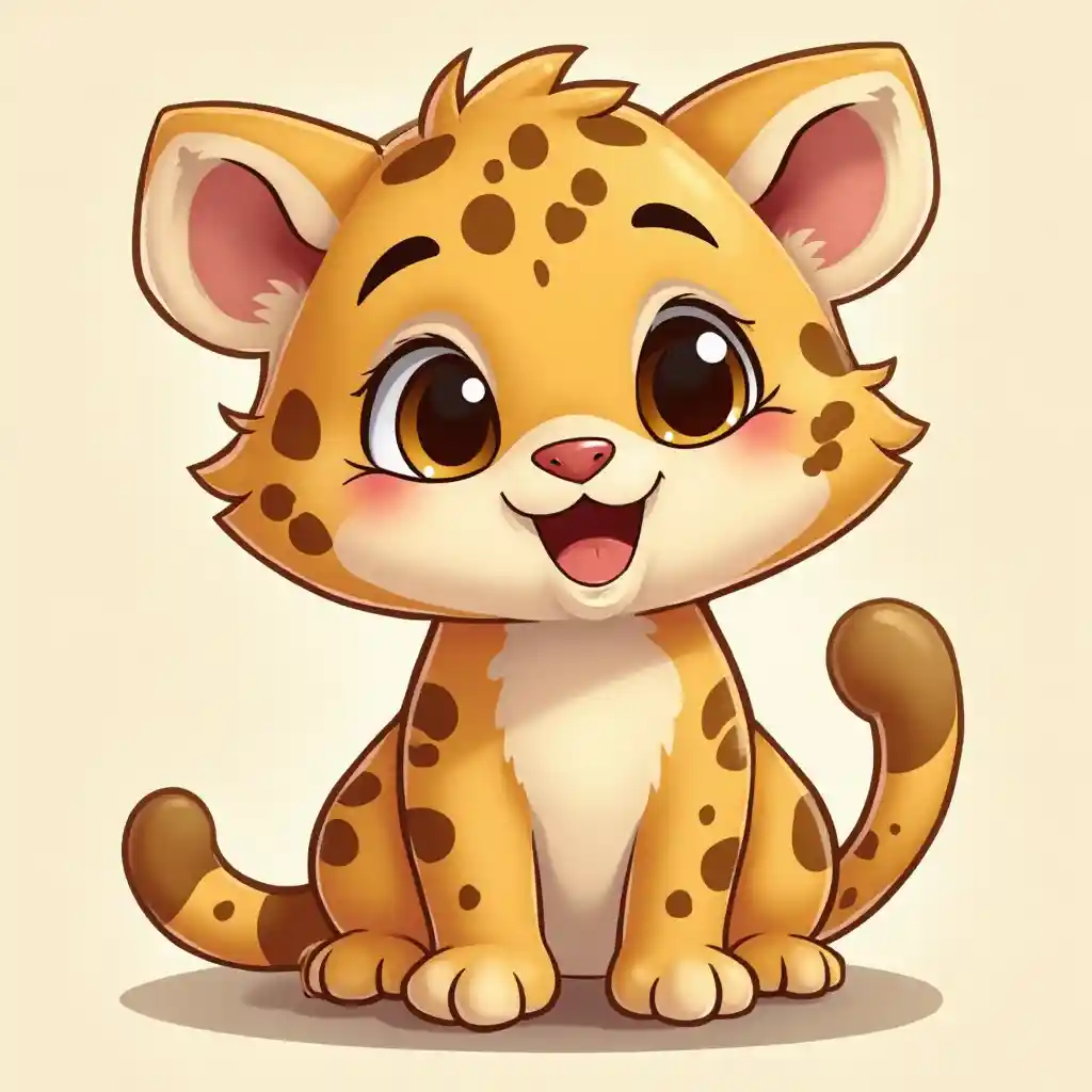 Chibi Cartoon Jaguar