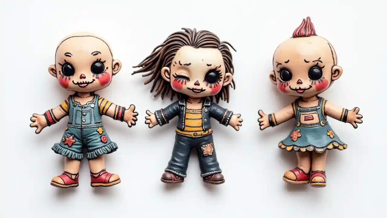 rangi nyeupe ya nyuma ya doll