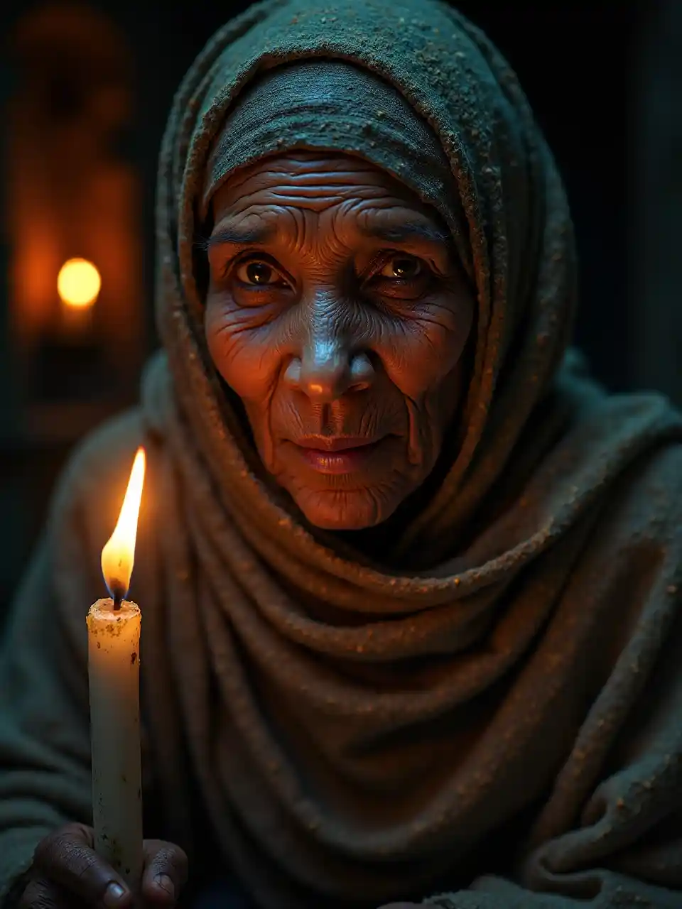 アフリカの女性ドラマの肖像画