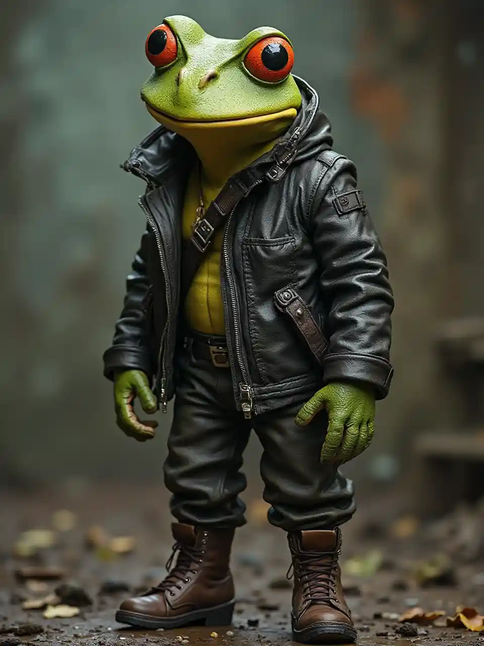 Pepe Grenouille à tête de métal