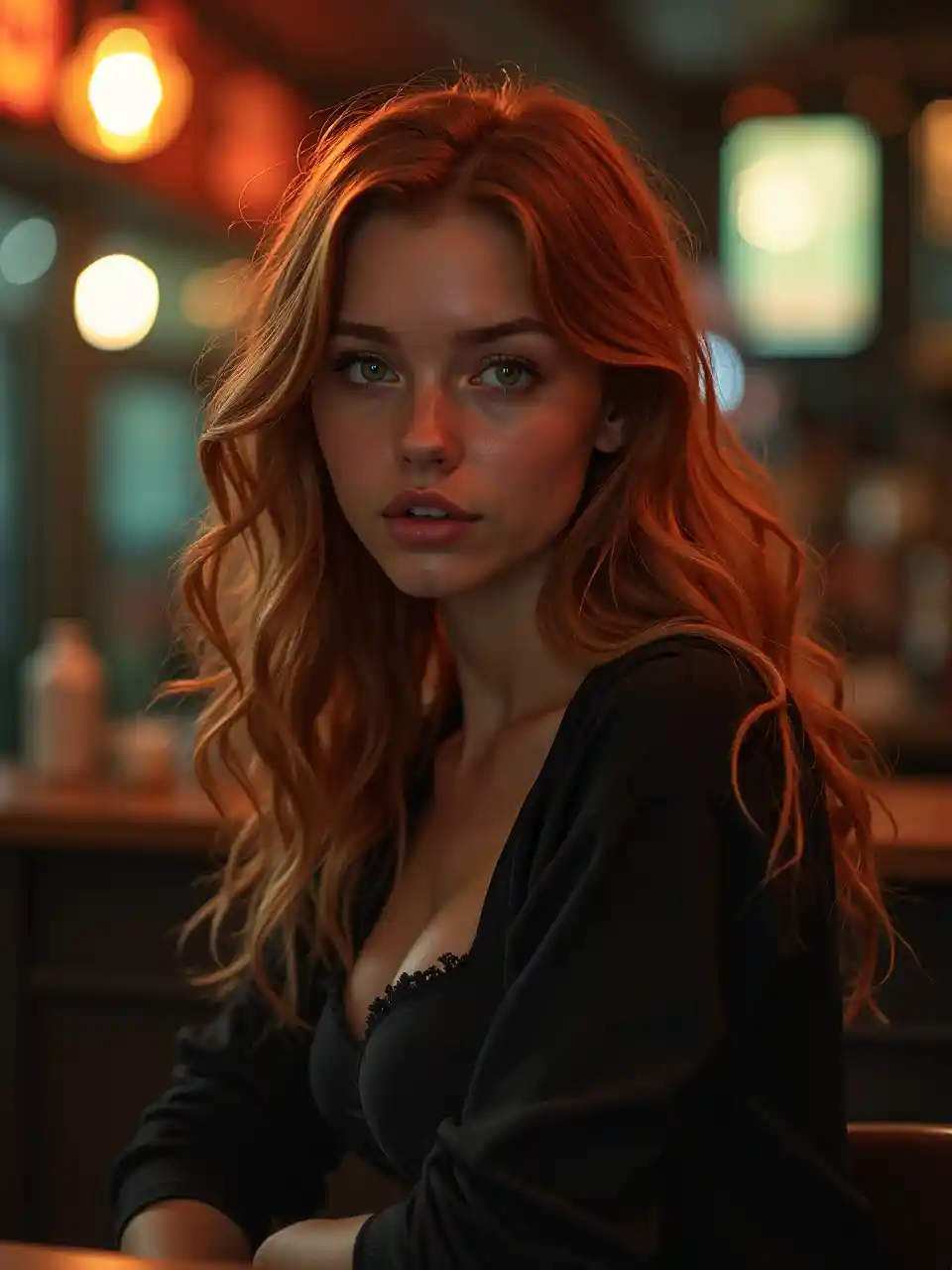 紅髮女子酒吧之夜