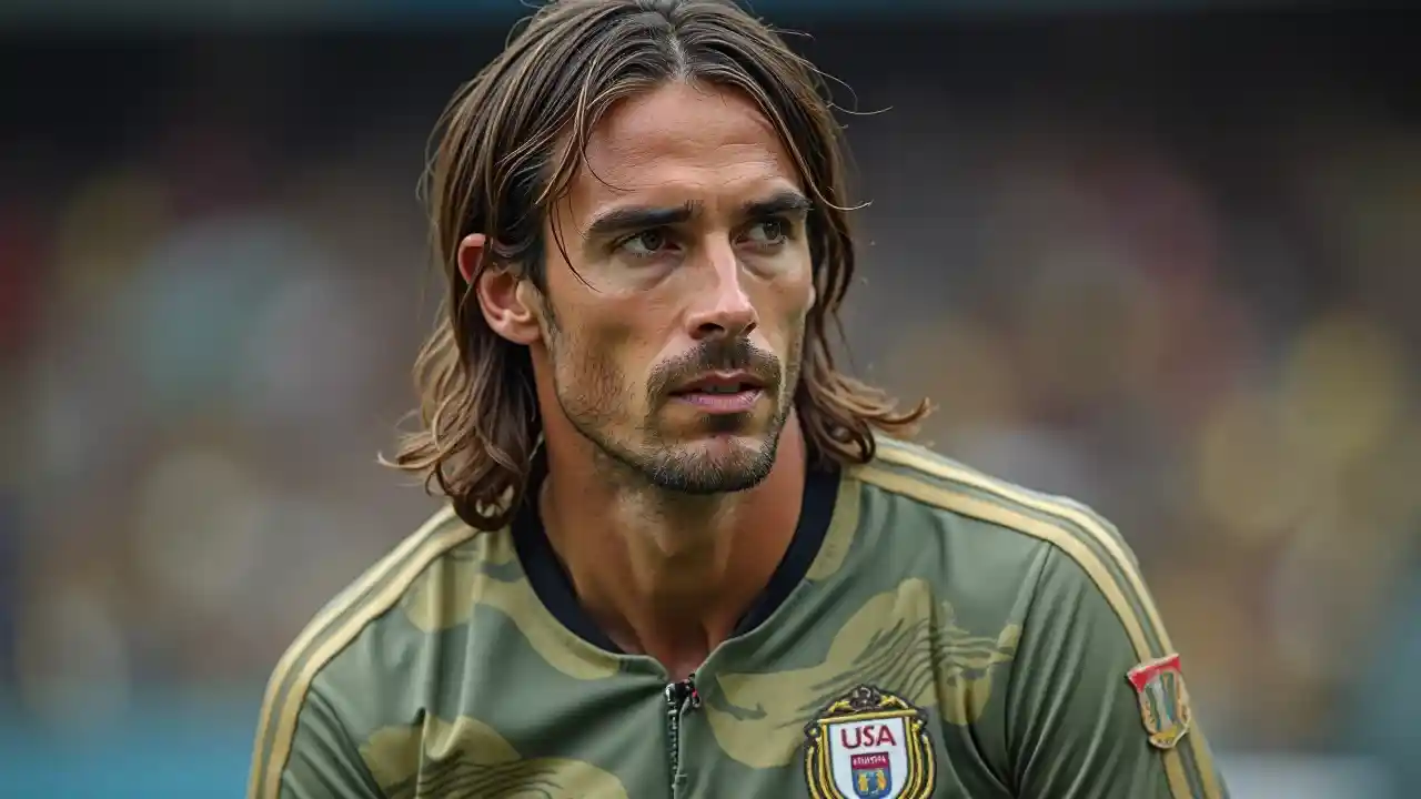 Gabriel Batistuta Soccer Portrait