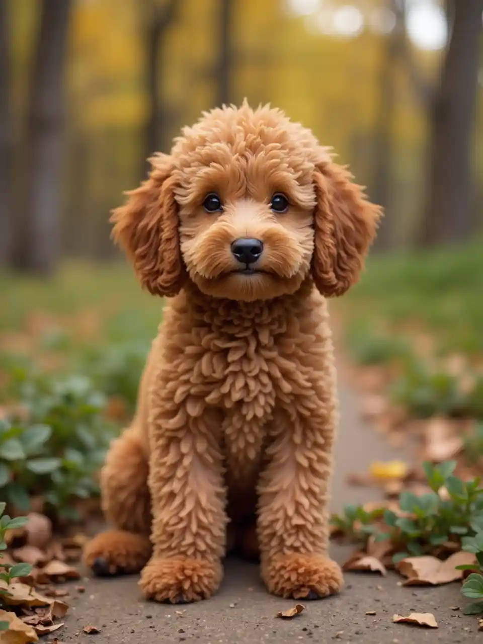 Flora Toy Poodle Mbwa wa Kahawia