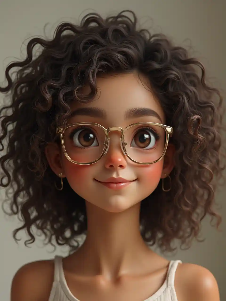 Tjejen med glasögonen