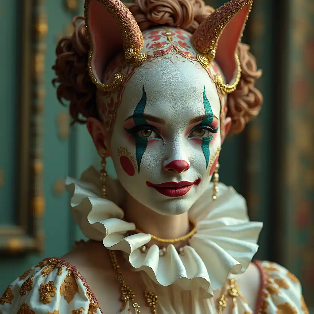 Retrato de arlequín