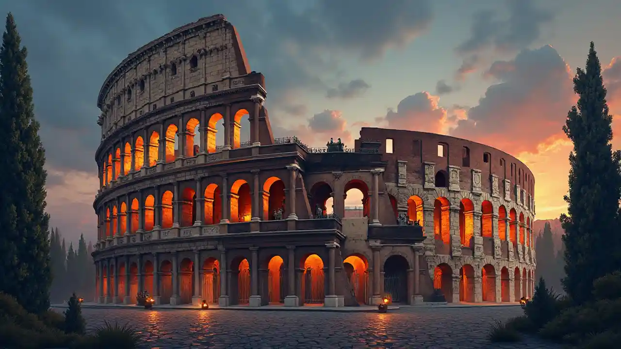 Halloween Colosseum Art