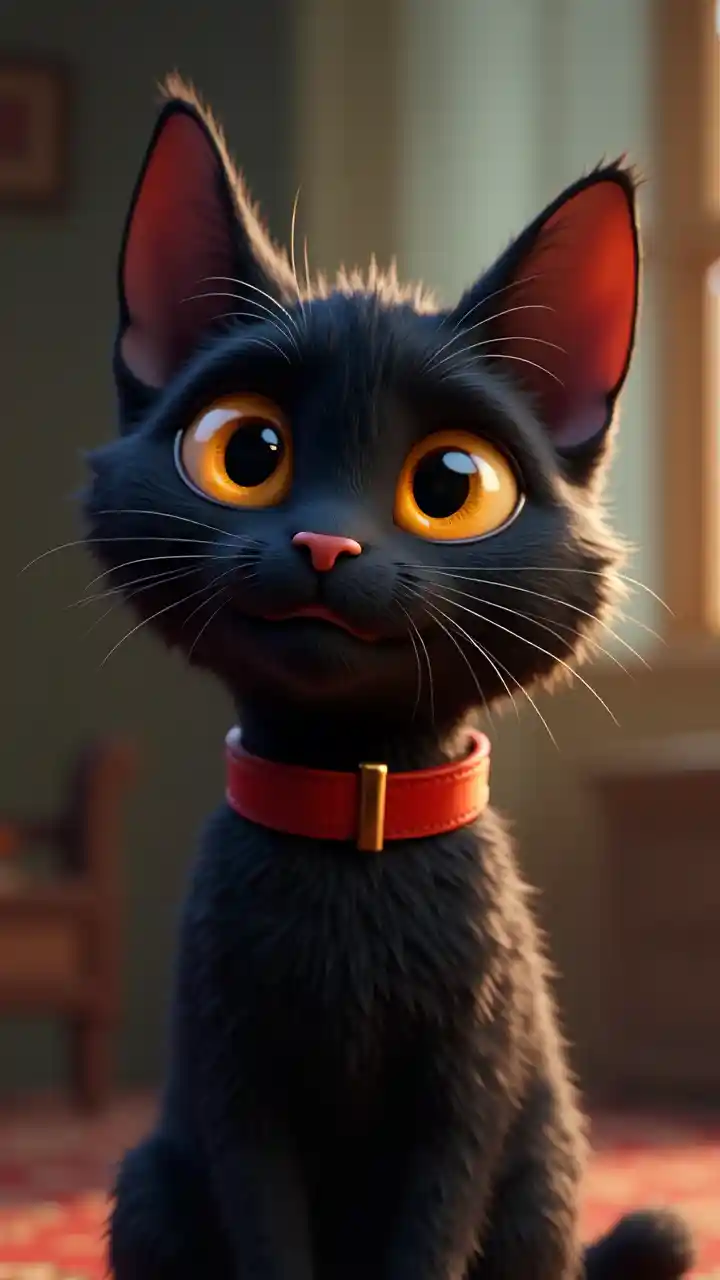 Schwarze britische Katze